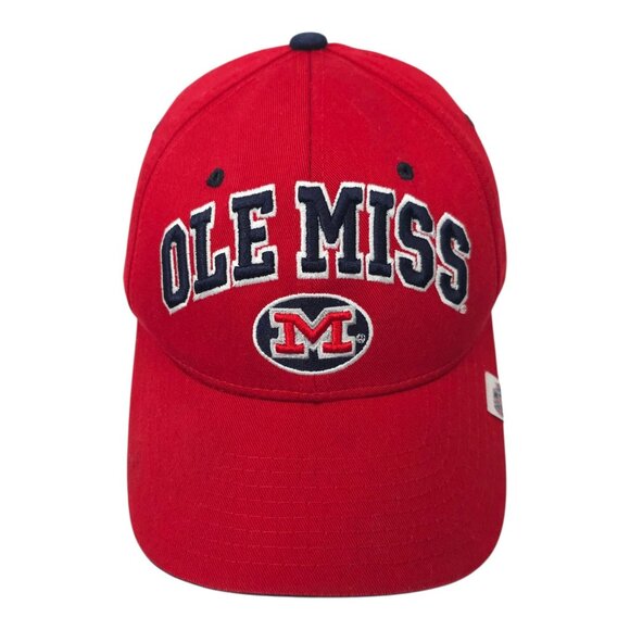 Ole Miss Rebels Strapback Cap Hat Embroidered Baseball Trucker Red Blue Zephyr - Picture 15 of 15